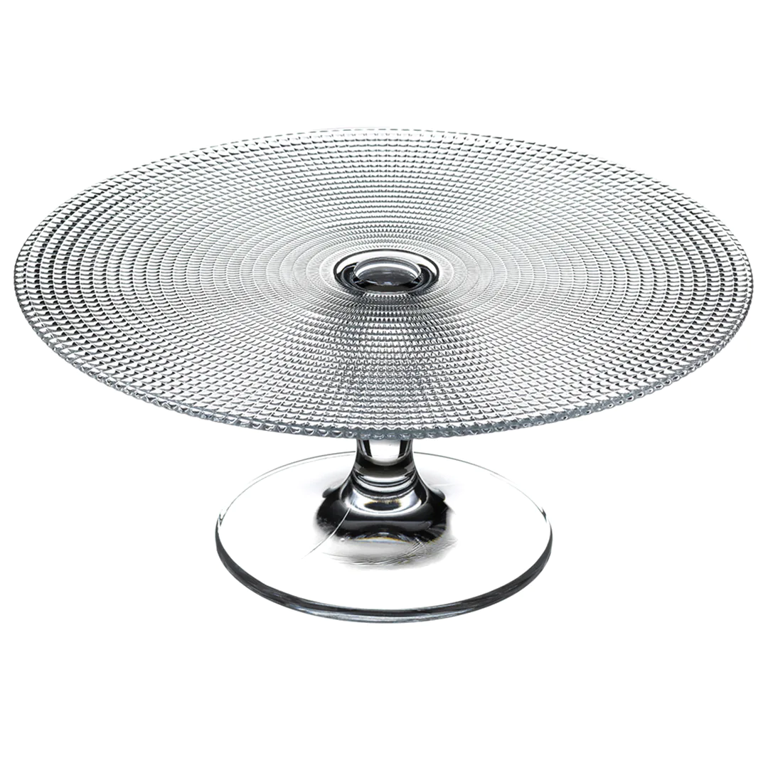 Full-Fit - Prato para bolo em vidro com pé 28cm