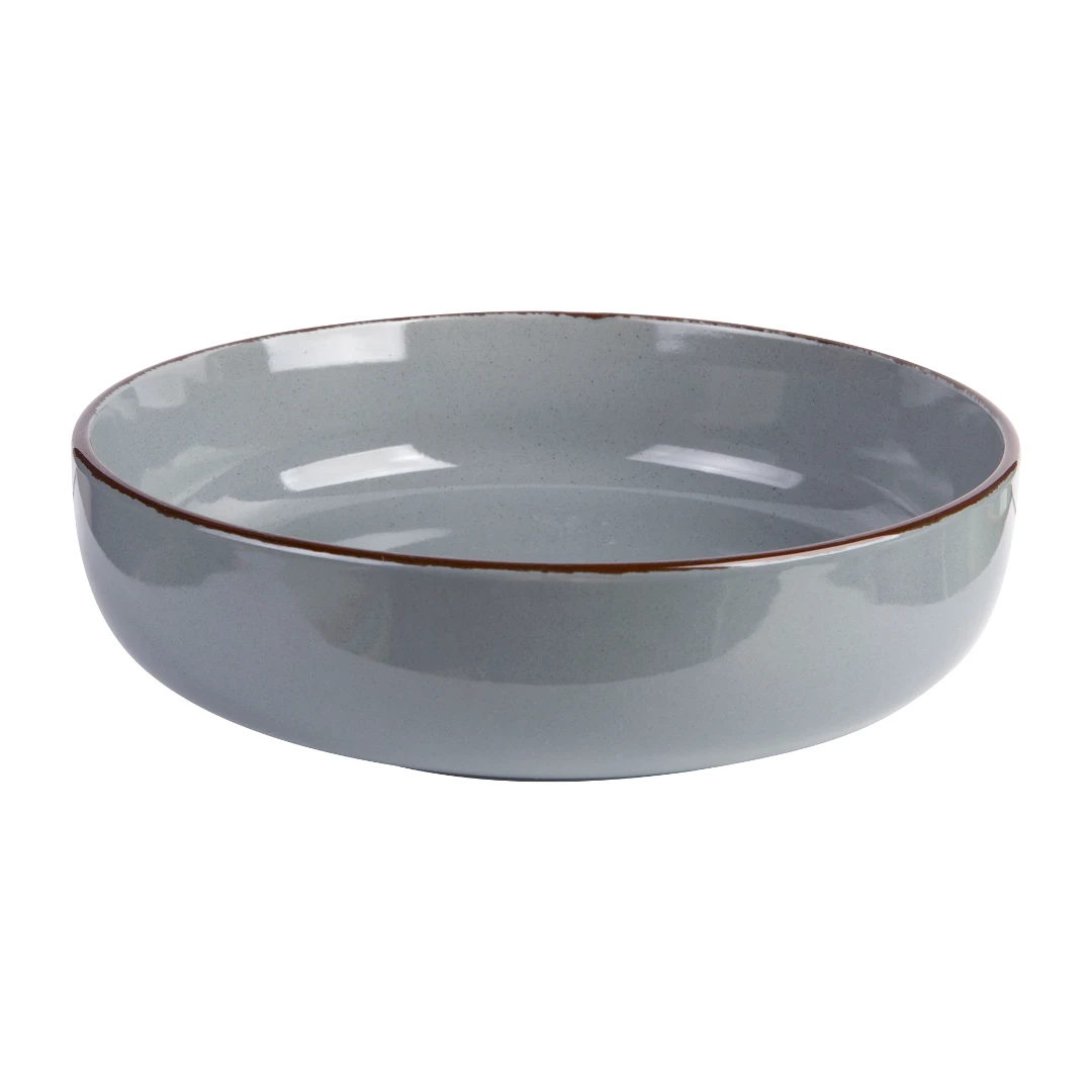 Full Fit - Saladeira em cerâmica 1,2L D21,3xA5,7cm cinza