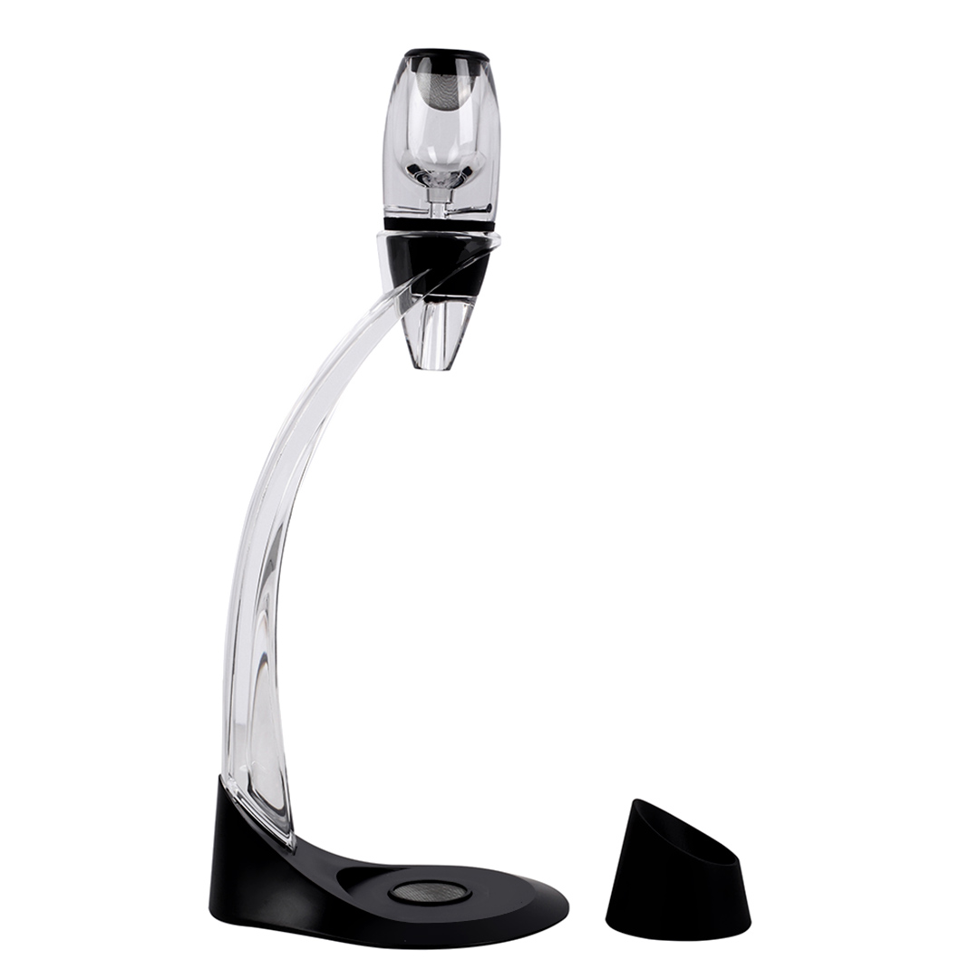 Imagem ilustrativa para Aerador com suporte em acrilico P7,5xL13,5xA39cm preto