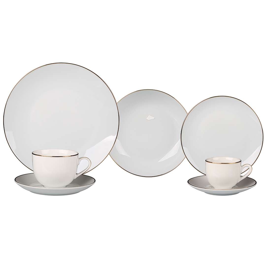 Imagem ilustrativa para Aparelho de jantar em porcelana 42 peças