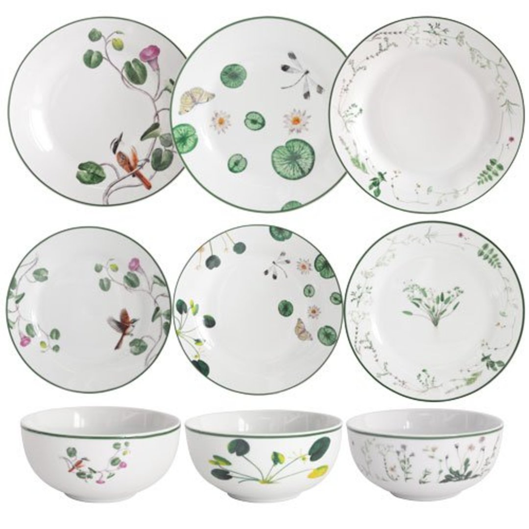 Imagem ilustrativa para Aparelho de jantar em porcelana 18 peças