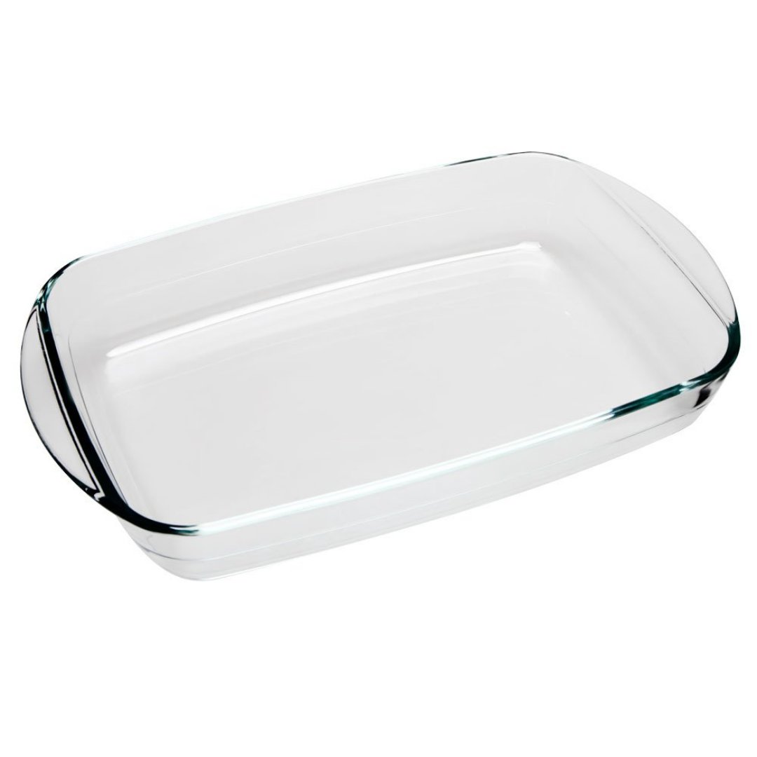 Imagem ilustrativa para Assadeira retangular em vidro borossilicato 4,5L P26,4xL40,2xA7cm