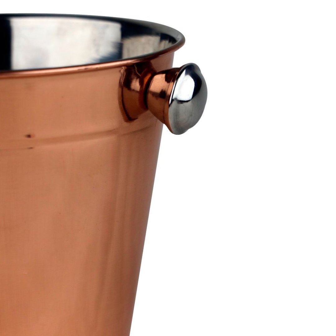 Fotografia para o produto Balde para gelo Open Bar em aço inox 1,25L 014xA13,5cm cor cobre