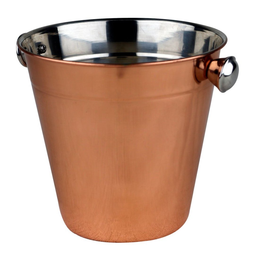 Fotografia para o produto Balde para gelo Open Bar em aço inox 1,25L 014xA13,5cm cor cobre