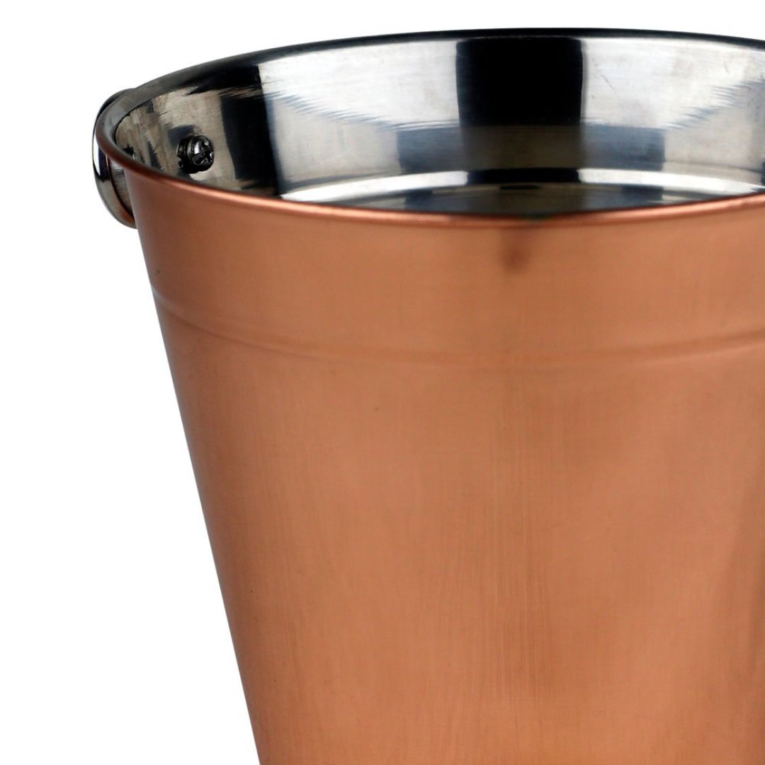 Fotografia para o produto Balde para gelo Open Bar em aço inox 1,25L 014xA13,5cm cor cobre