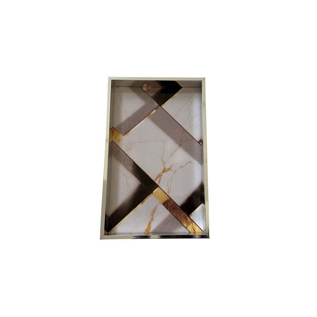 Imagem ilustrativa para Bandeja retangular em madeira mdf P35xL25xA4,5cm