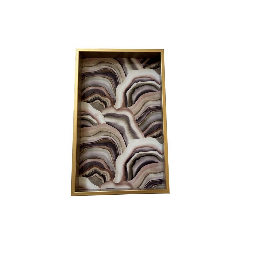 Imagem ilustrativa para Bandeja retangular em madeira mdf P40xL25xA4cm