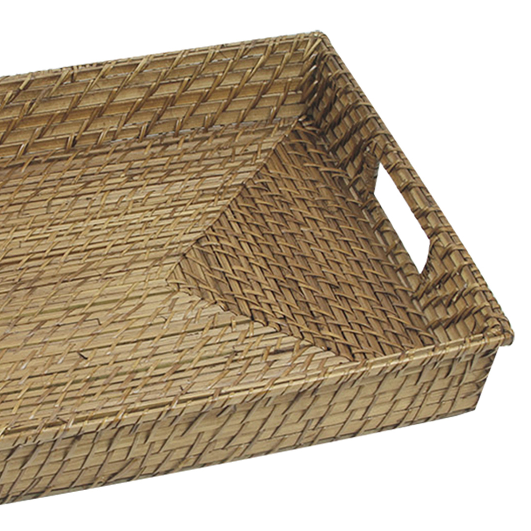 Fotografia para o produto Bandeja em bambu e rattan L56xP40xA7cm