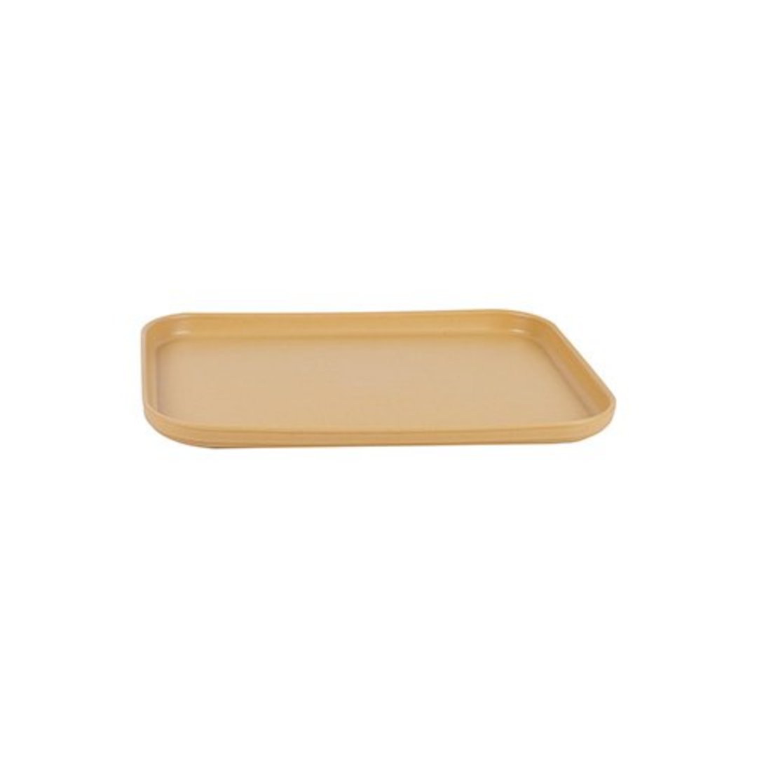 Imagem ilustrativa para Bandeja em fibra de trigo e polipropileno P24xL17xA1,5cm bege