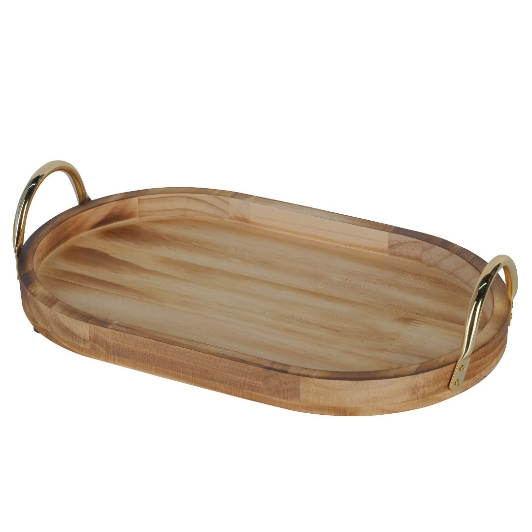 Imagem ilustrativa para Bandeja em madeira P21,8xL34,7xA7,3cm natural