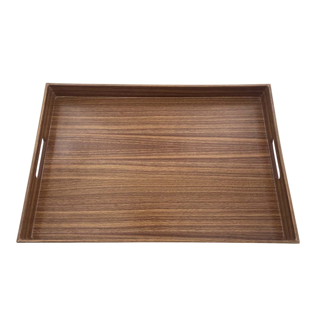 Imagem ilustrativa para Bandeja em plástico madeira P30xL45xA4cm
