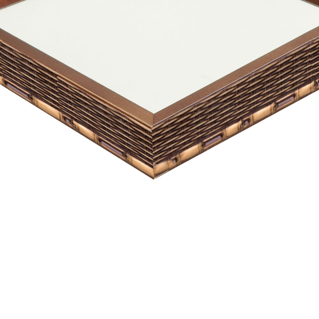 Fotografia para o produto Bandeja quadrada de madeira com espelho L36xP36xA5cm