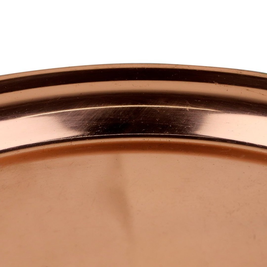 Fotografia para o produto Bandeja redonda Open Bar em aço inox 035xA2,8cm cor cobre