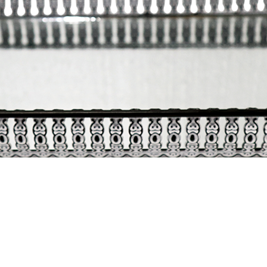 Fotografia para o produto Bandeja retangular com espelho e alça em ferro L33xP16xA8cm