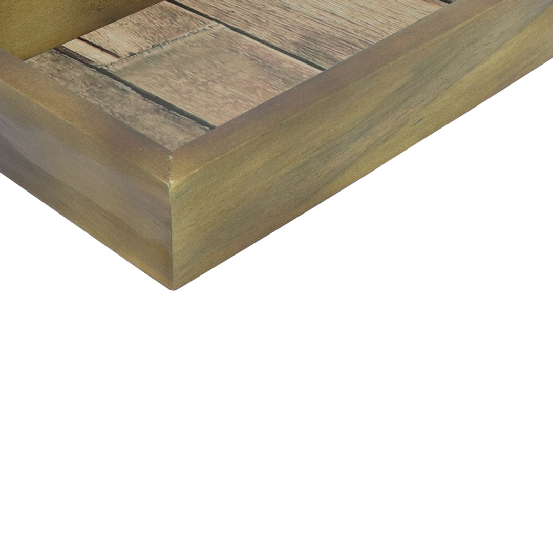 Fotografia para o produto Bandeja retangular de madeira L29xP15xA5cm