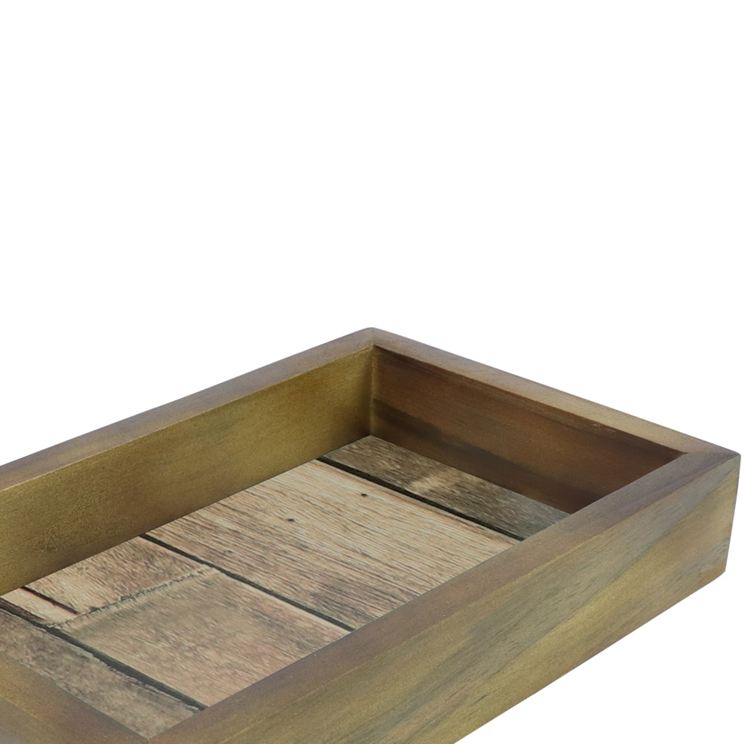 Fotografia para o produto Bandeja retangular de madeira L29xP15xA5cm