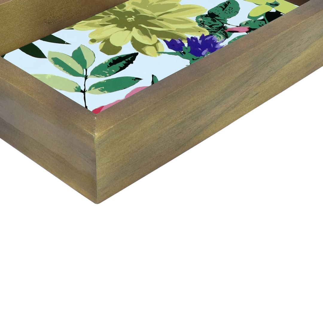 Fotografia para o produto Bandeja retangular de madeira L29xP15xA5cm colorido