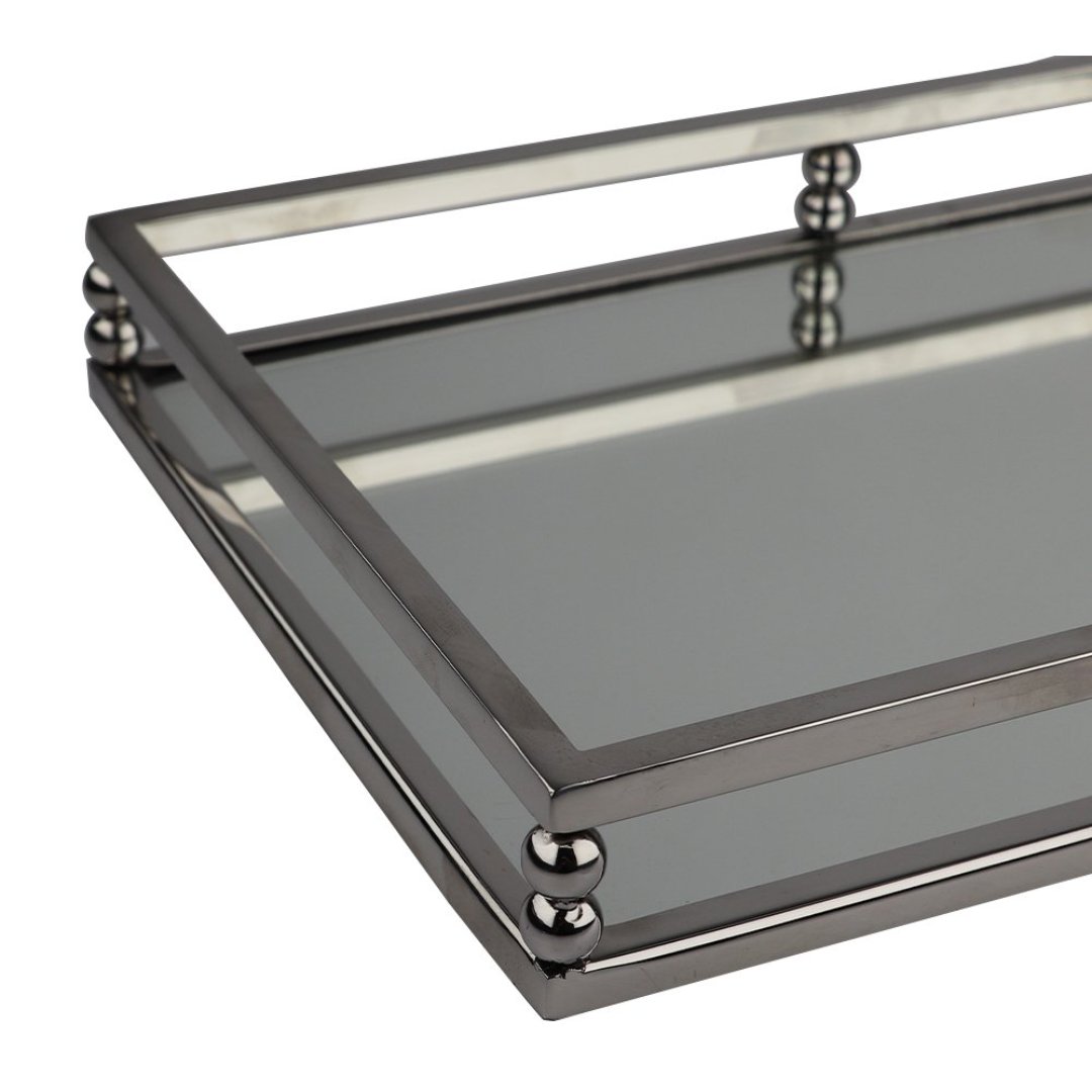 Fotografia para o produto Bandeja retangular em aco inox espelhada L41xP26xA5cm