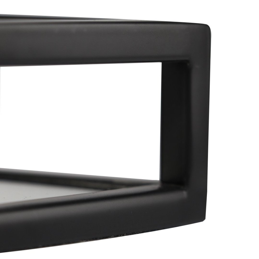 Fotografia para o produto Bandeja retangular em aco inox espelhada L45xP26xA5cm cor preta