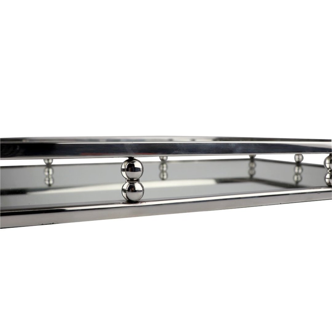 Fotografia para o produto Bandeja retangular em aco inox espelhada L56xP36xA5cm