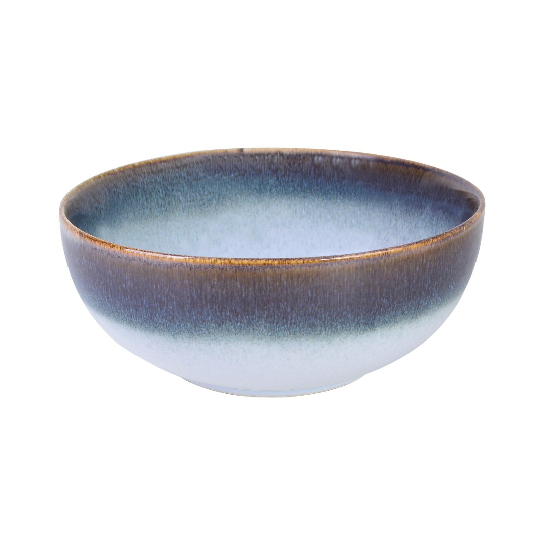 Imagem ilustrativa para Bowl em faiança 1,1L 17,5xA8,5cm cor branca e cinza