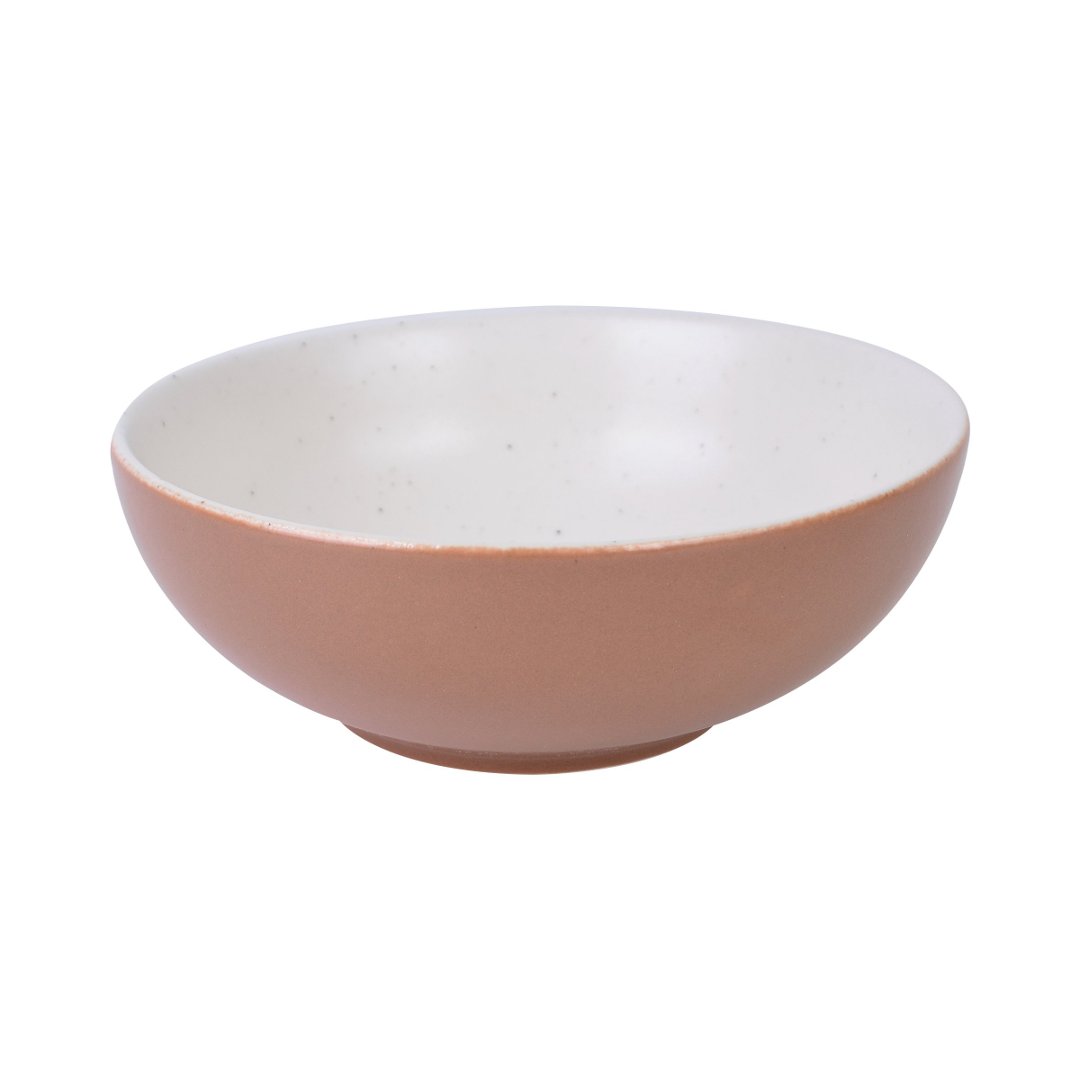 Imagem ilustrativa para Bowl em faiança 750ml 16,7xA6cm cor branca e bege