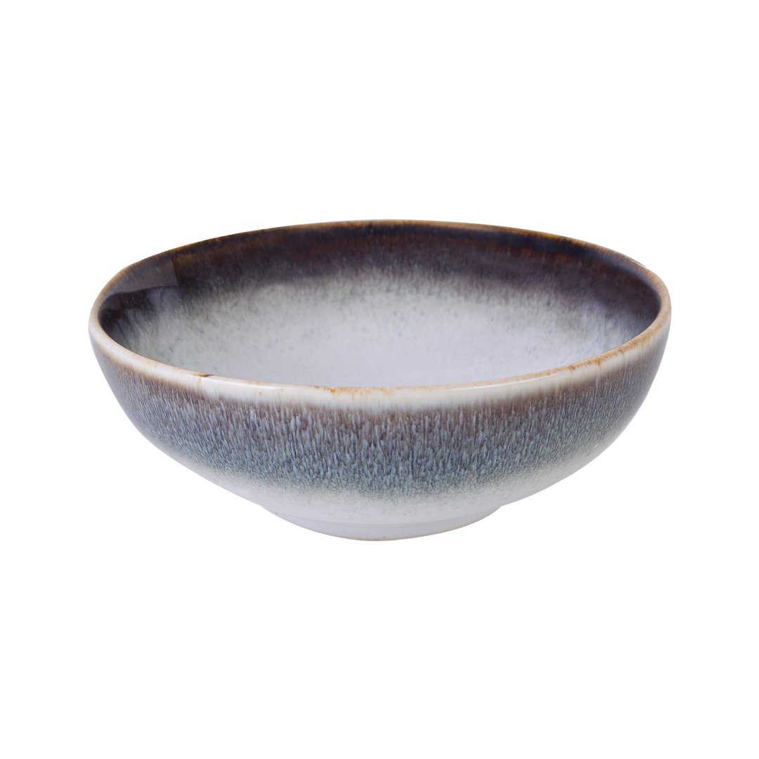 Imagem ilustrativa para Bowl em faiança 750ml 16,7xA6cm cor branca e cinza