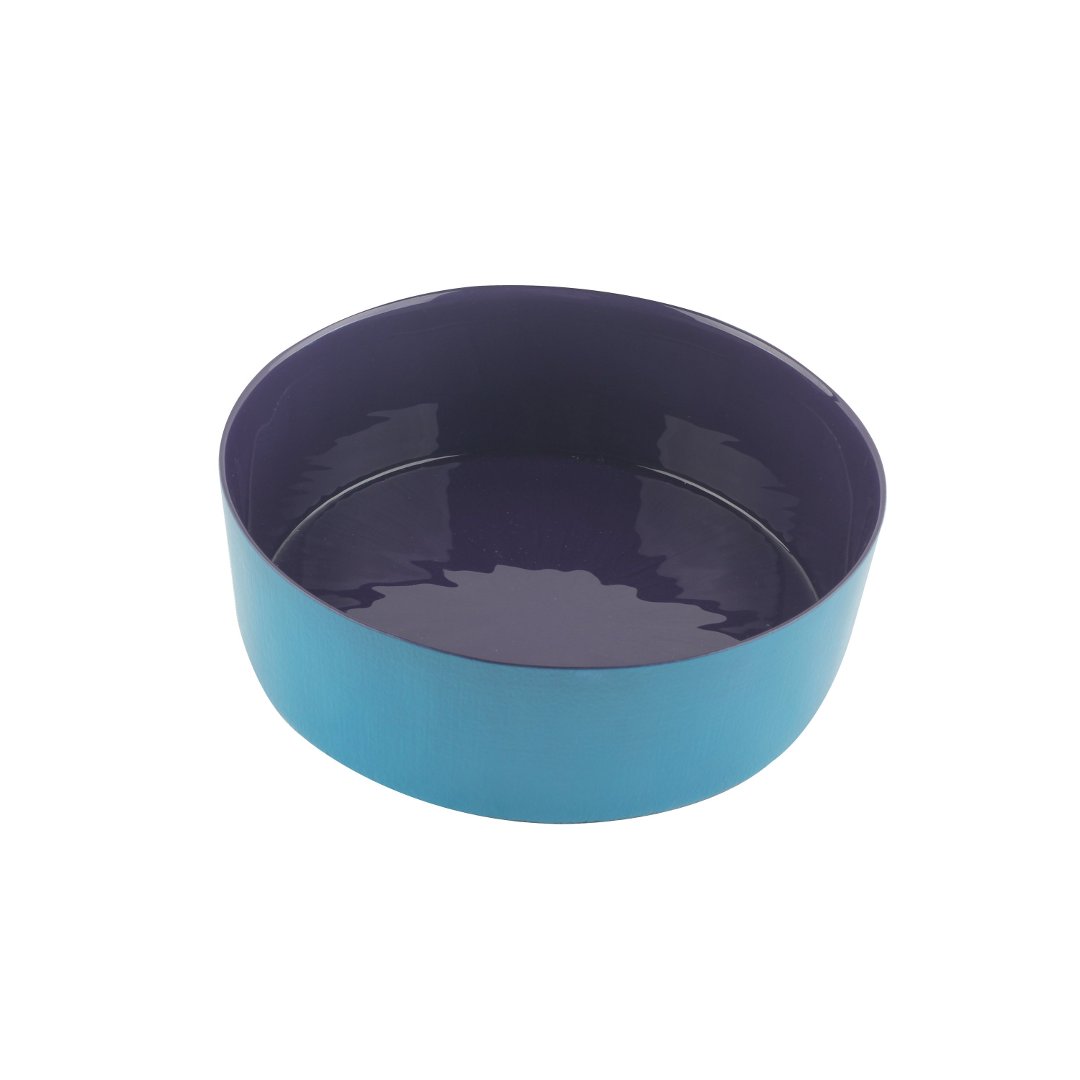 Imagem ilustrativa para Bowl em vidro 300ml D12xA4,5cm roxo e azul