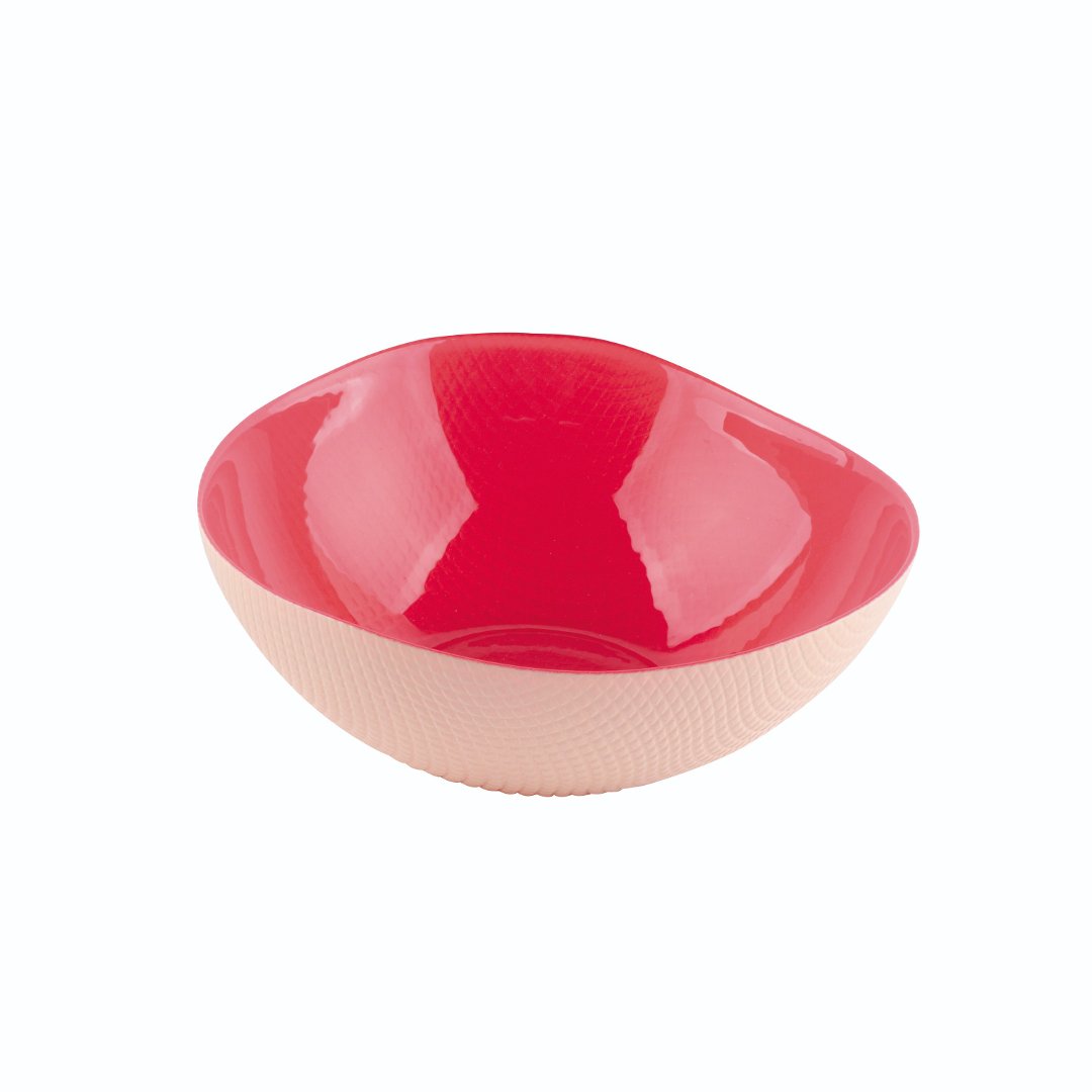Imagem ilustrativa para Bowl em vidro 530ml D16xA6cm rosa e creme