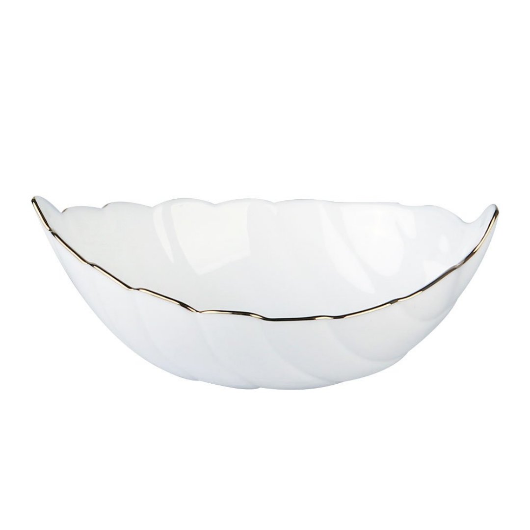 Imagem ilustrativa para Bowl em vidro opalino gold rim 200ml D14xA5cm