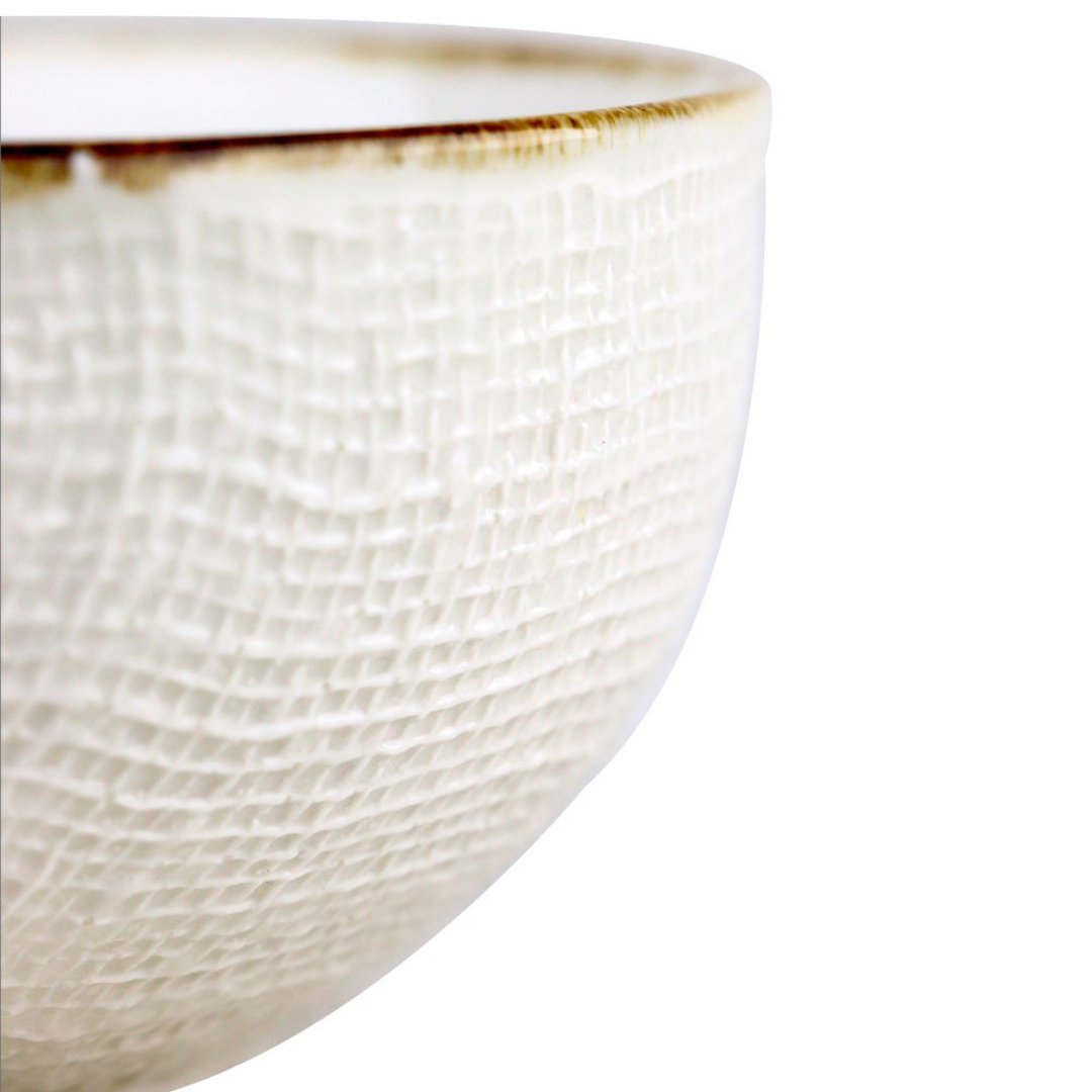 Fotografia para o produto Bowl Tissu em ceramica D14xA7cm 500ml cor off white