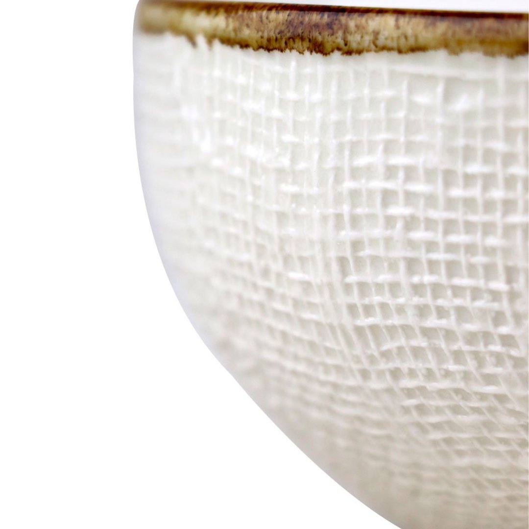Fotografia para o produto Bowl Tissu em ceramica D14xA7cm 500ml cor off white