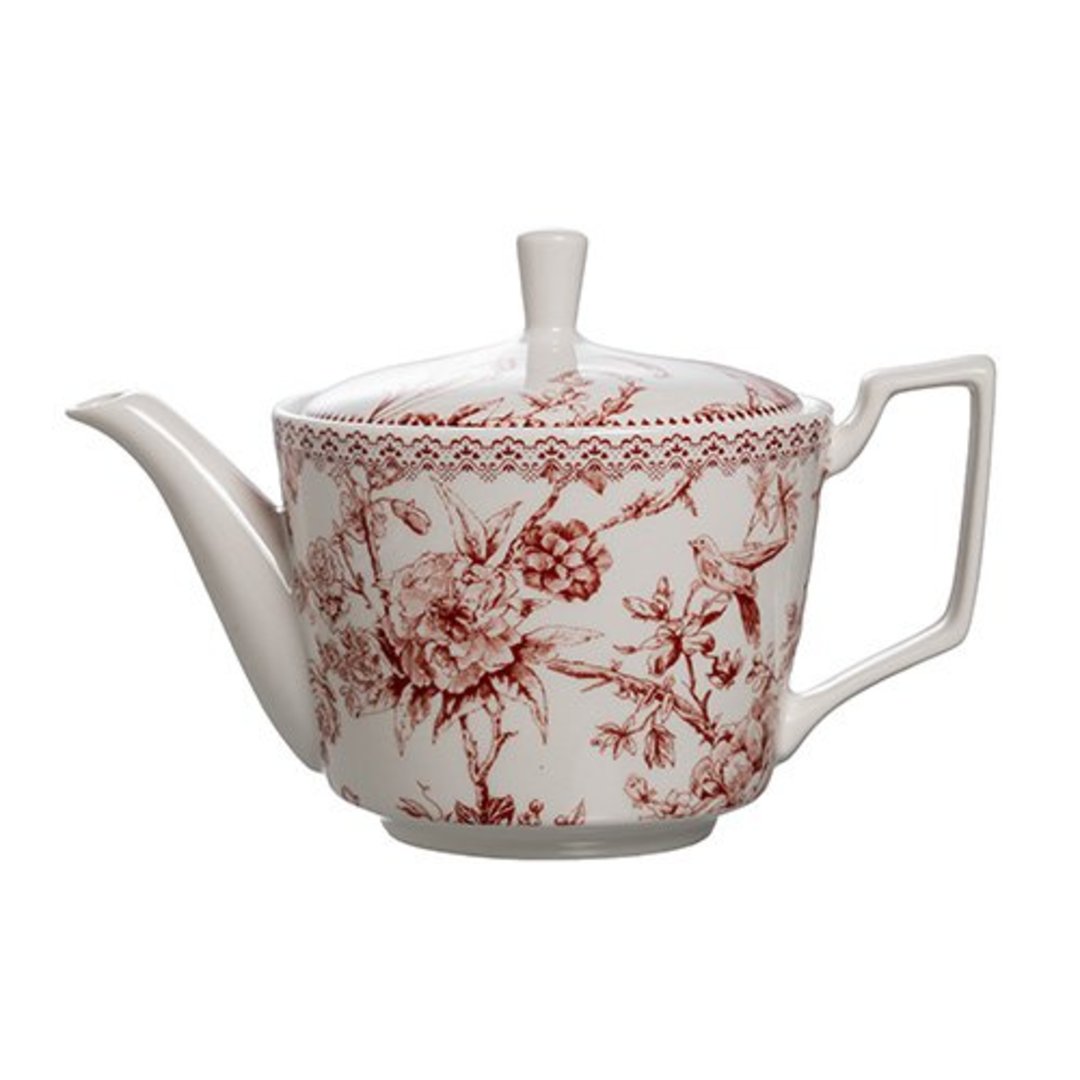 Imagem ilustrativa para Bule de chá em new bone china 750ml A14cm bordô