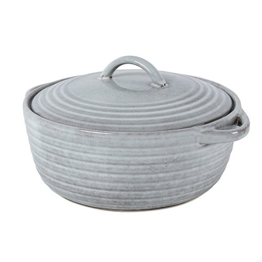 Imagem ilustrativa para Caçarola grande em cerâmica 2,15L D27,5xA13,5cm cinza