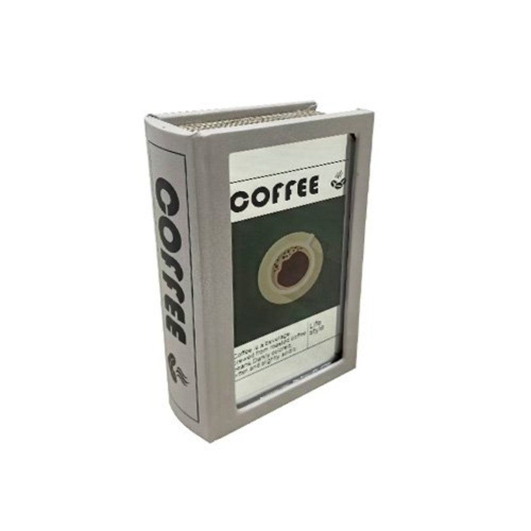 Imagem ilustrativa para Caixa livro em MDF e vidro P21xL13xA5cm