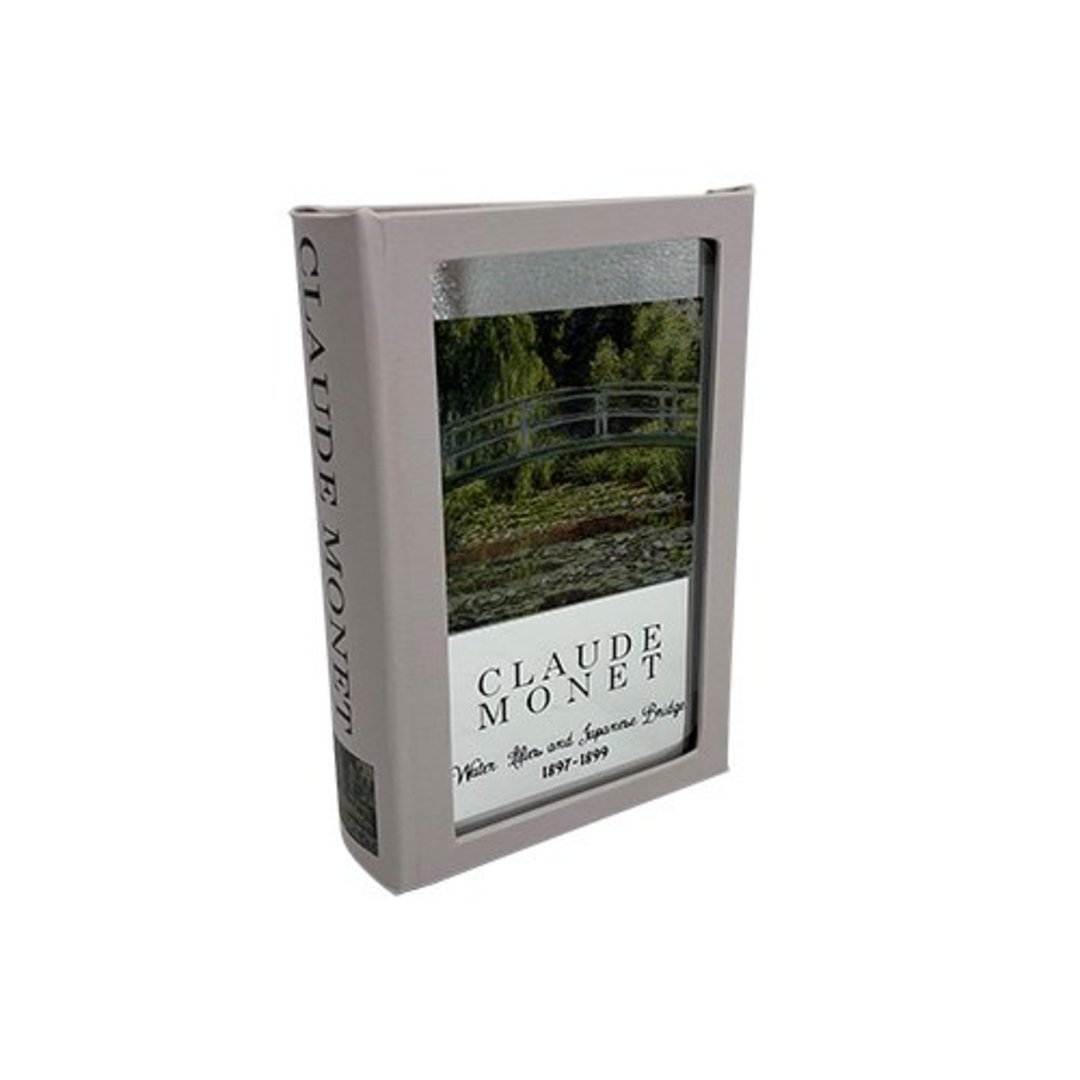 Imagem ilustrativa para Caixa livro em MDF e vidro P21XL13xA5cm