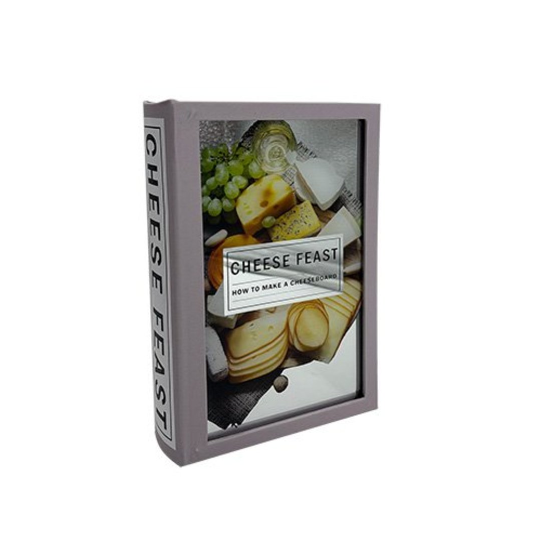 Imagem ilustrativa para Caixa livro em MDF e vidro P26xL17xA5cm