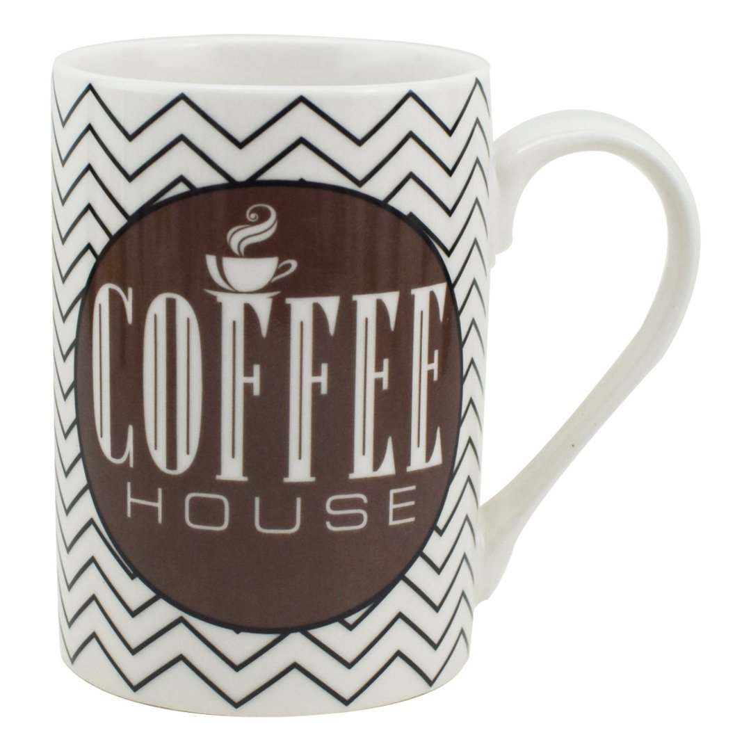 Fotografia para o produto Caneca Coffee House em New Bone China 320ml cor branca Fotografia para o produto Caneca Coffee House em New Bone China 320ml cor branca