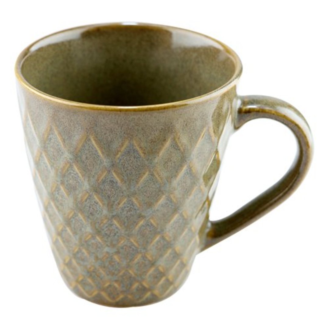 Imagem ilustrativa para Caneca em cerâmica 345ml A10cm verde oliva