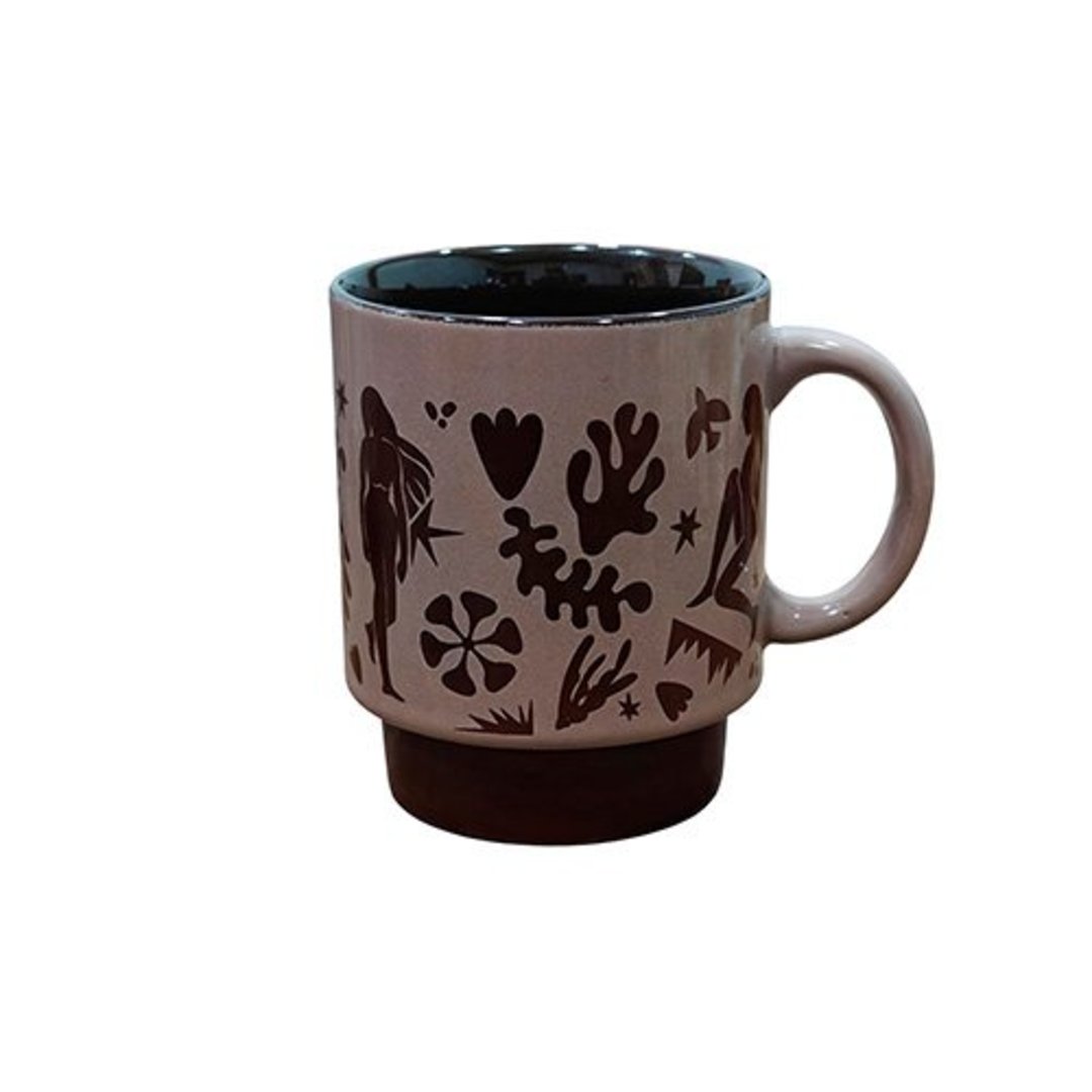 Imagem ilustrativa para Caneca empilhável em cerâmica 300ml marrom