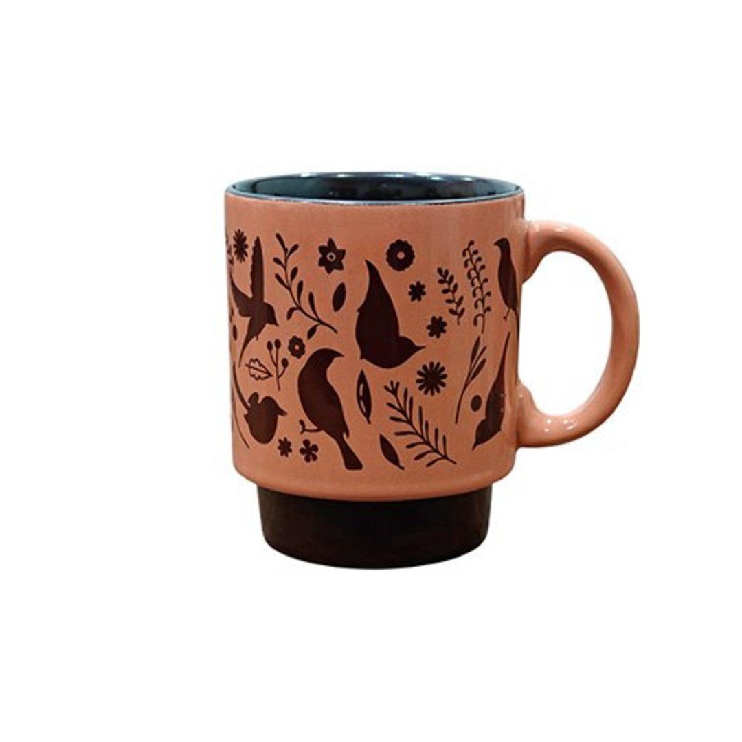 Imagem ilustrativa para Caneca empilhável em cerâmica 300ml terracota