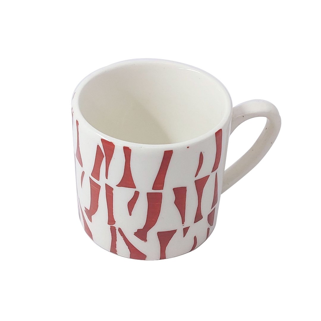 Imagem ilustrativa para Caneca em cerâmica 90ml A5,9cm vermelha