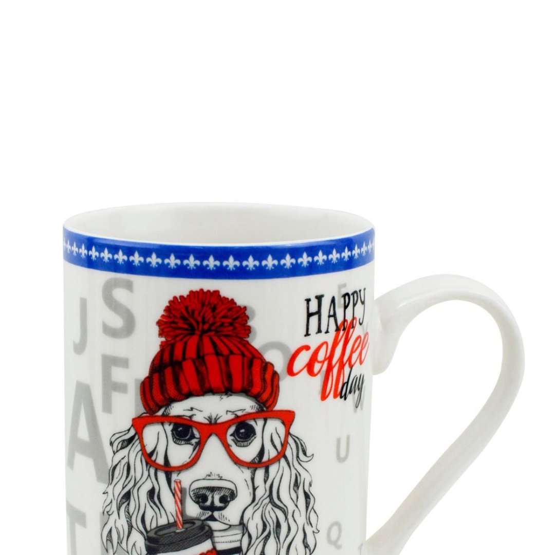 Fotografia para o produto Caneca Pet Guys Cocker Spaniel em new bone china 320ml cor branca