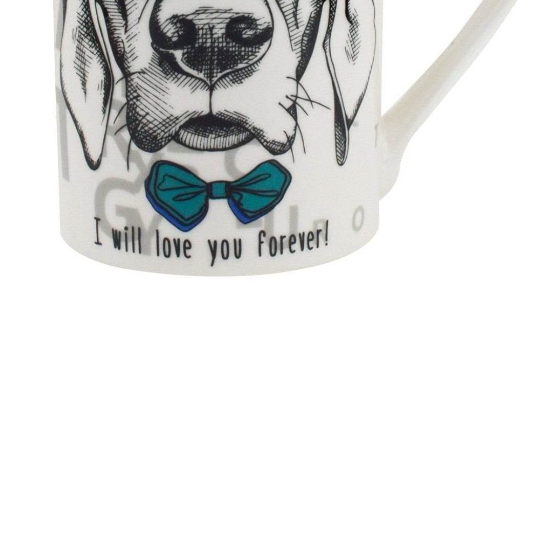 Fotografia para o produto Caneca Pet Guys Golden Retriever em new bone china 320ml cor branca
