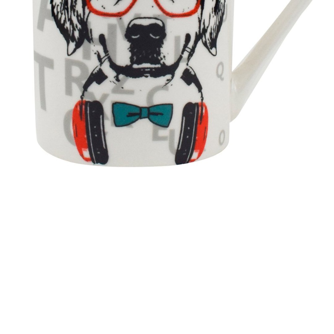 Fotografia para o produto Caneca Pet Guys Labrador em new bone china 320ml cor branca