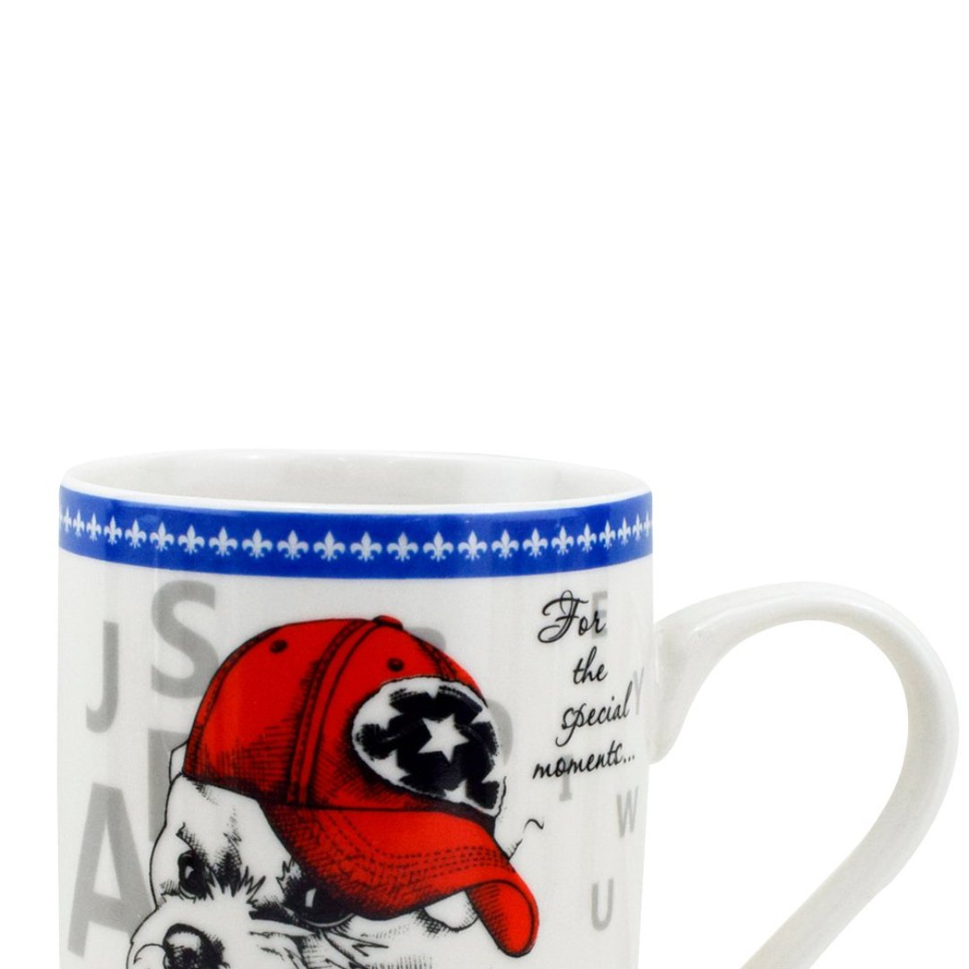 Fotografia para o produto Caneca Pet Guys Maltes em new bone china 320ml cor branca