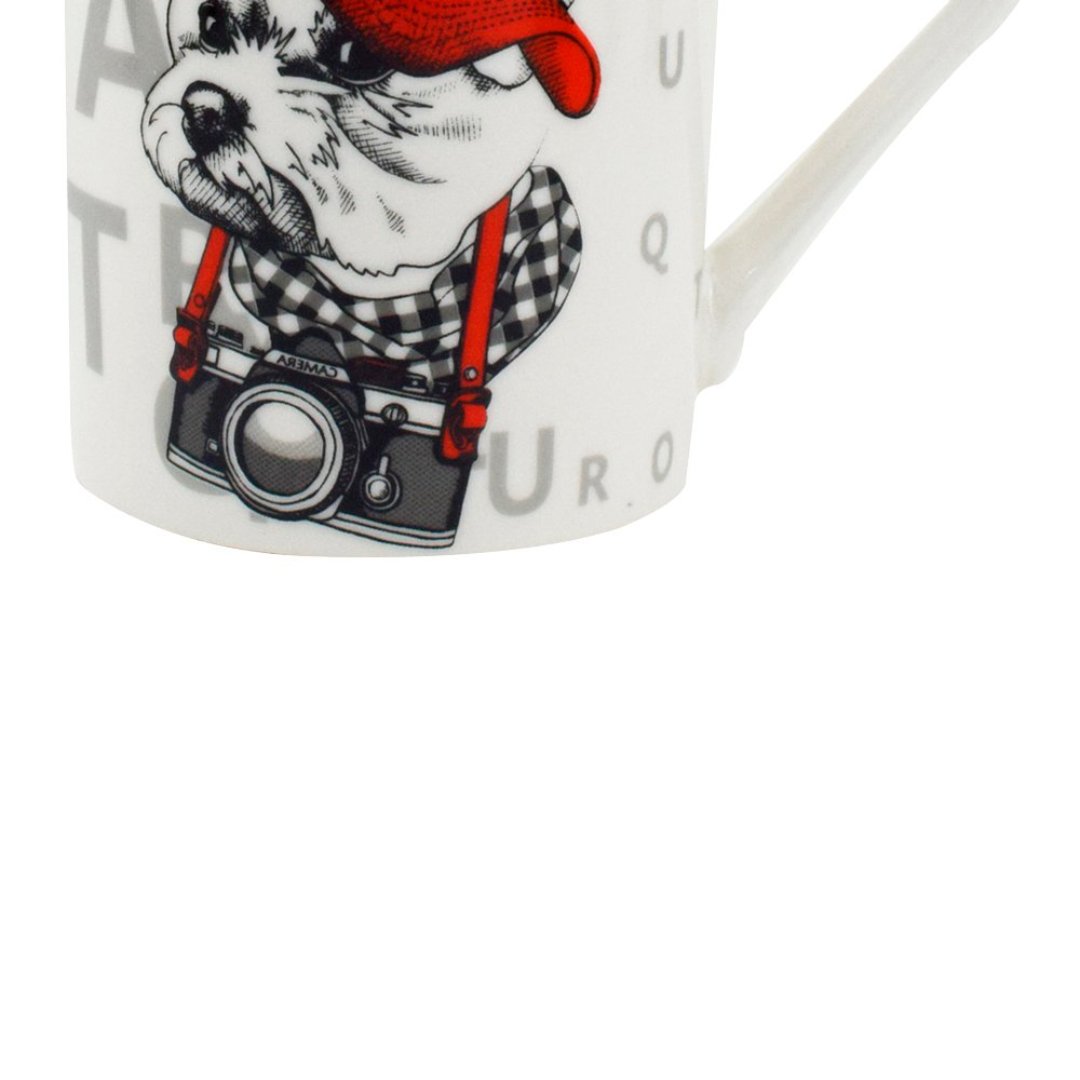 Fotografia para o produto Caneca Pet Guys Maltes em new bone china 320ml cor branca