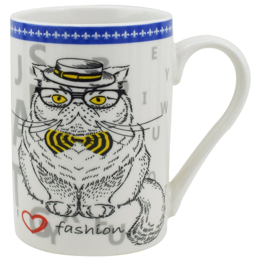 Imagem ilustrativa para Caneca persa em new bone china 320ml cor branca
