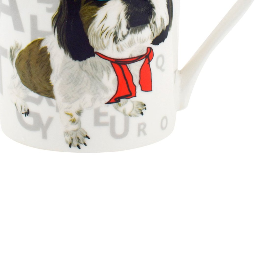 Fotografia para o produto Caneca Pet Guys Shih-Tzu em new bone china 320ml cor branca