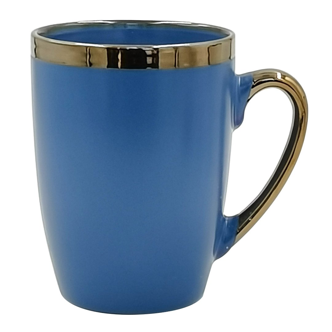 Imagem ilustrativa para Caneca em porcelana 350ml A11cm cor azul